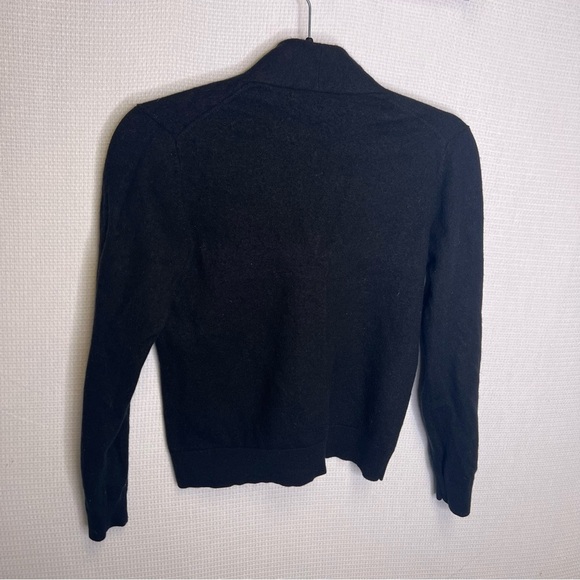 Brooks Brothers | V Neck Merino Wool Sweater Black Large - Picture 5 of 7